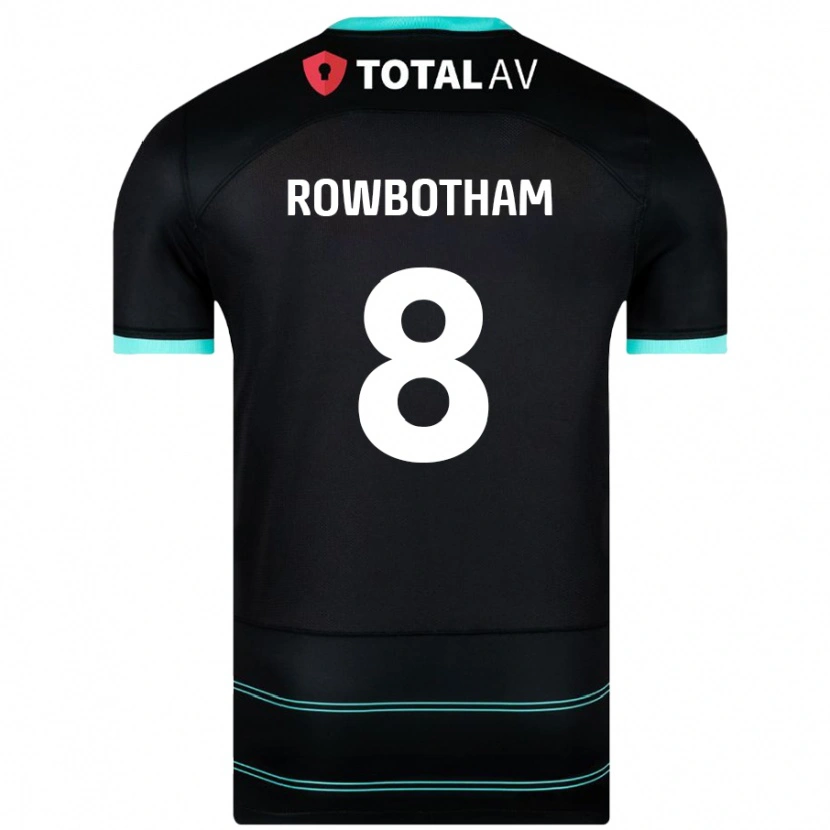 Danxen Mann Ava Rowbotham #8 Svart Bortetrøye Drakt Trøye 2024/25 Skjorter T-Skjorte