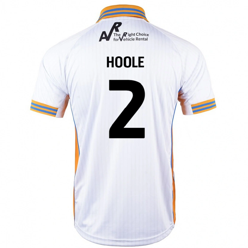 Danxen Mann Luca Hoole #2 Hvit Bortetrøye Drakt Trøye 2024/25 Skjorter T-Skjorte