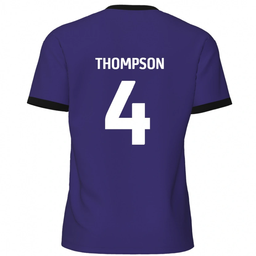 Danxen Mann Nathan Thompson #4 Lilla Bortetrøye Drakt Trøye 2024/25 Skjorter T-Skjorte