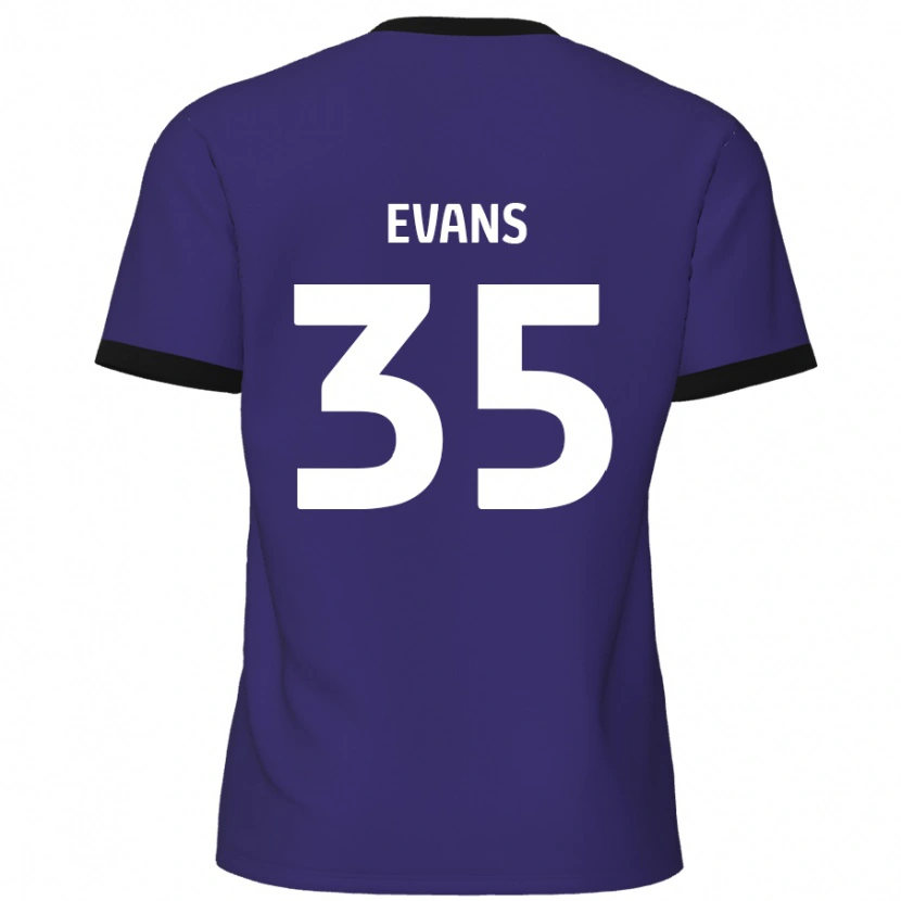 Danxen Mann Makise Evans #35 Lilla Bortetrøye Drakt Trøye 2024/25 Skjorter T-Skjorte