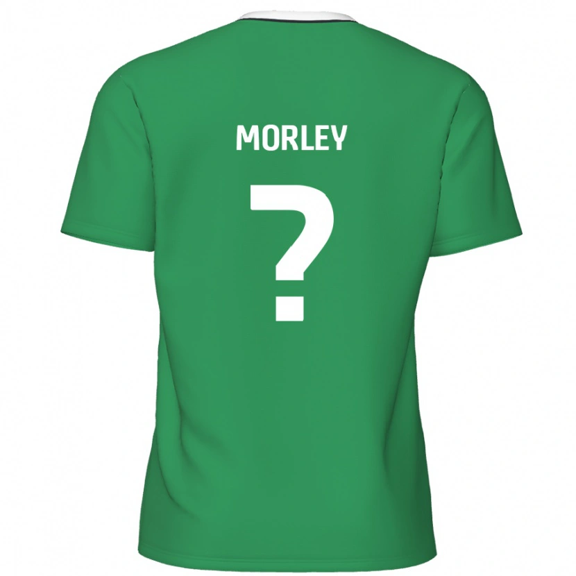 Danxen Mann Aaron Morley #0 Grønne Hvite Striper Bortetrøye Drakt Trøye 2024/25 Skjorter T-Skjorte