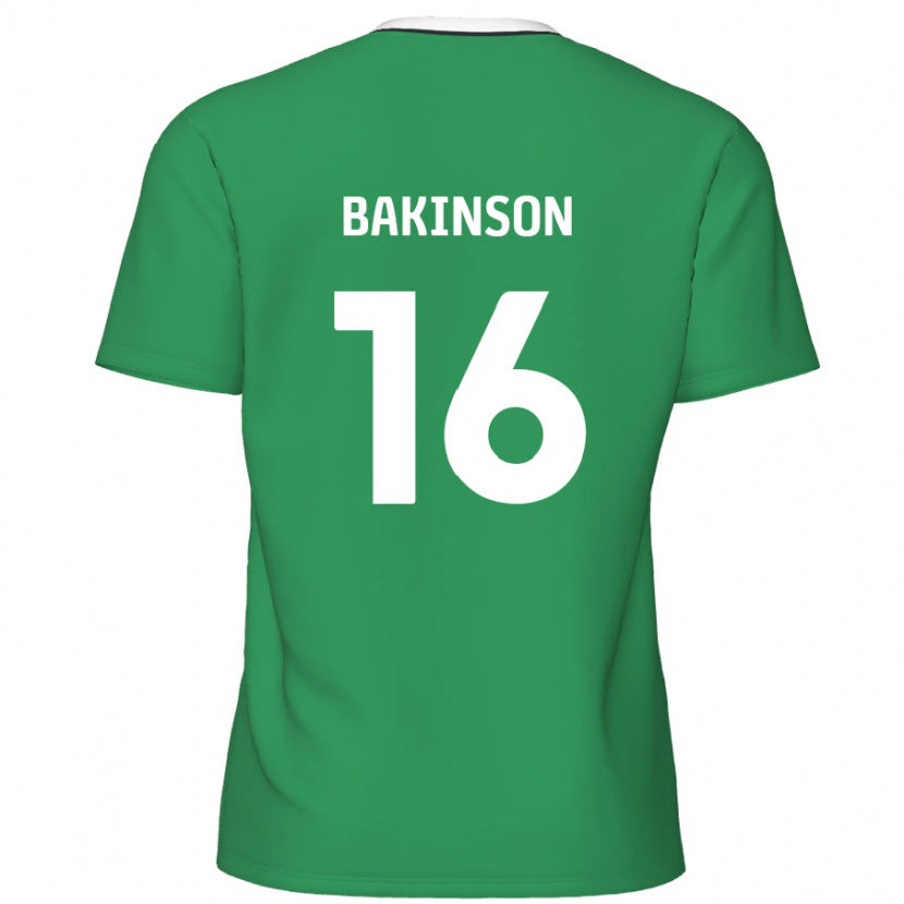 Danxen Mann Tyreeq Bakinson #16 Grønne Hvite Striper Bortetrøye Drakt Trøye 2024/25 Skjorter T-Skjorte