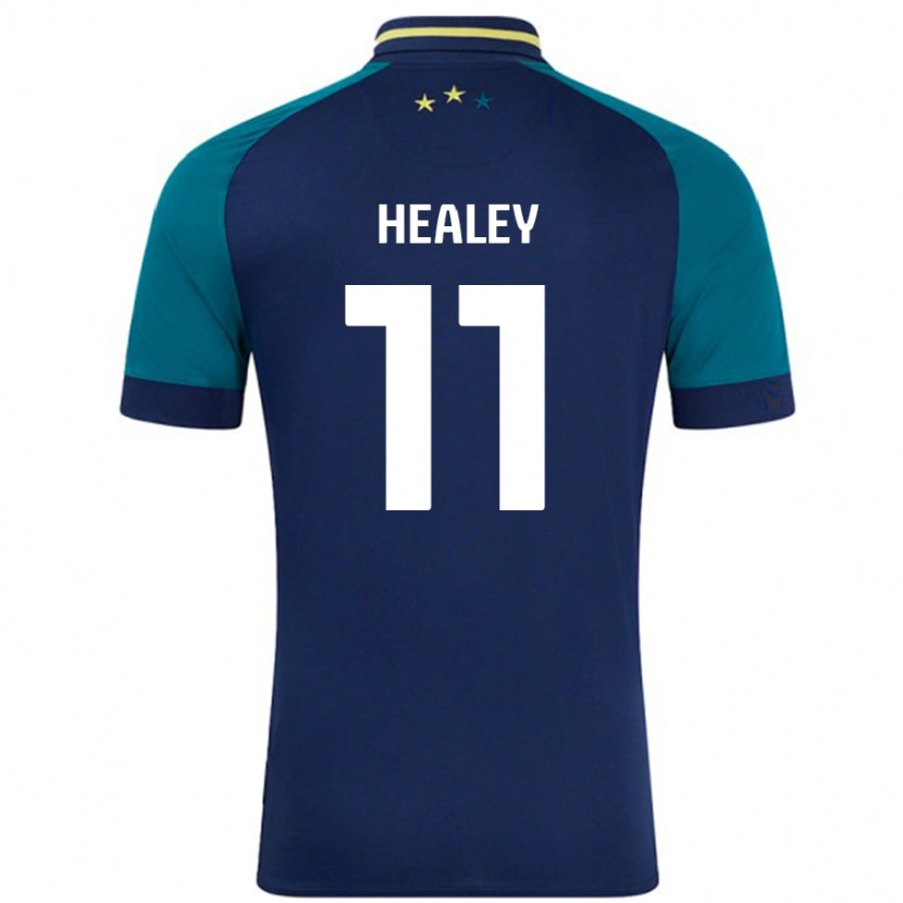 Danxen Mann Rhys Healey #11 Marine Mørkegrønn Bortetrøye Drakt Trøye 2024/25 Skjorter T-Skjorte