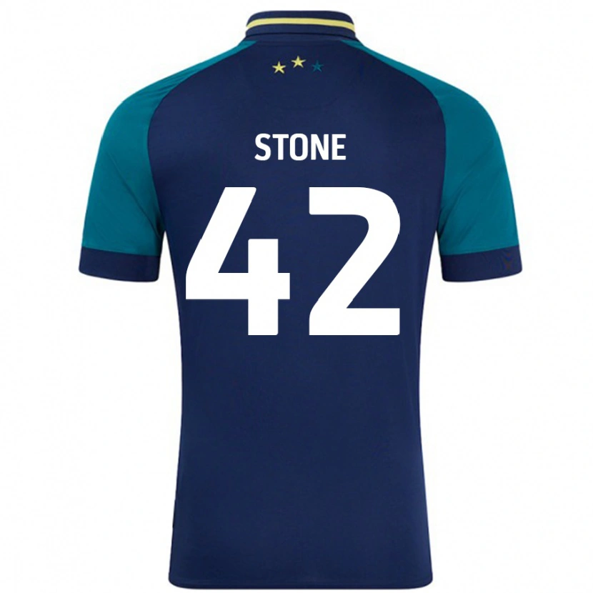 Danxen Mann Michael Stone #42 Marine Mørkegrønn Bortetrøye Drakt Trøye 2024/25 Skjorter T-Skjorte