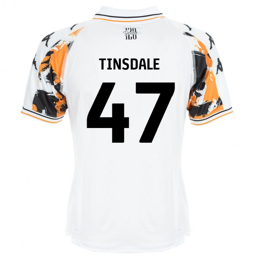 Danxen Mann Nathan Tinsdale #47 Hvit Bortetrøye Drakt Trøye 2024/25 Skjorter T-Skjorte
