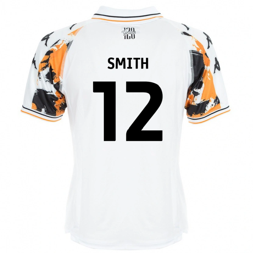 Danxen Mann Emily Smith #12 Hvit Bortetrøye Drakt Trøye 2024/25 Skjorter T-Skjorte