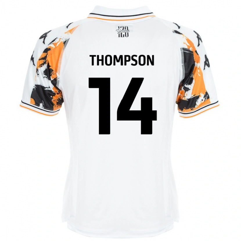 Danxen Mann Katie Thompson #14 Hvit Bortetrøye Drakt Trøye 2024/25 Skjorter T-Skjorte