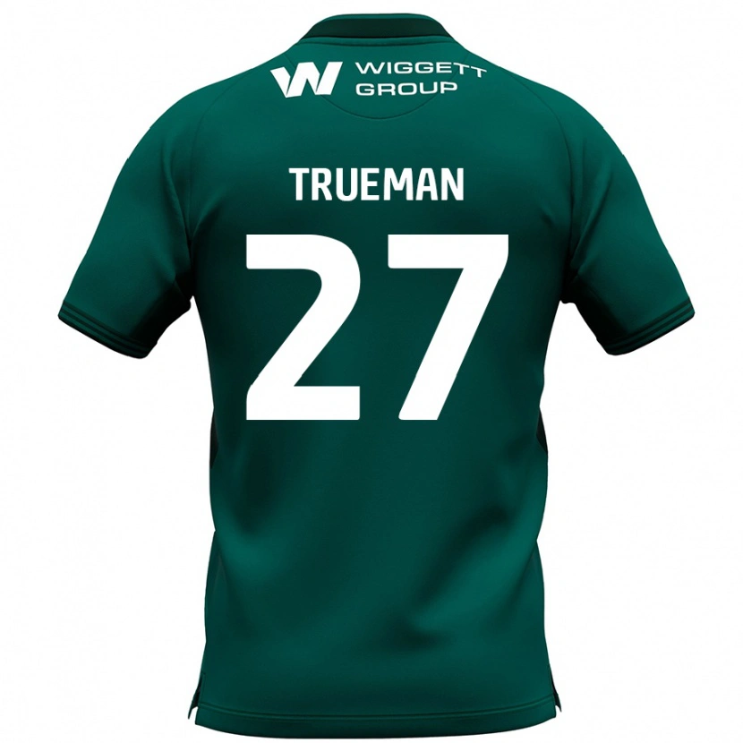 Danxen Mann Connal Trueman #27 Grønn Bortetrøye Drakt Trøye 2024/25 Skjorter T-Skjorte