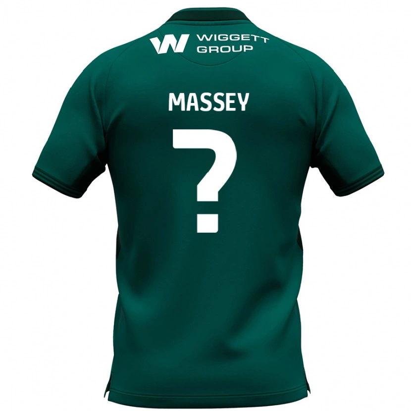 Danxen Mann Alfie Massey #0 Grønn Bortetrøye Drakt Trøye 2024/25 Skjorter T-Skjorte