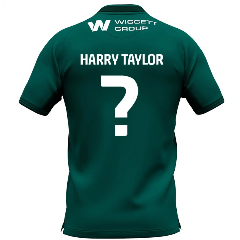 Danxen Mann Harry Taylor #0 Grønn Bortetrøye Drakt Trøye 2024/25 Skjorter T-Skjorte