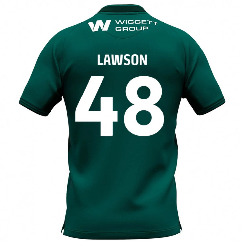 Danxen Mann Sha'mar Lawson #48 Grønn Bortetrøye Drakt Trøye 2024/25 Skjorter T-Skjorte