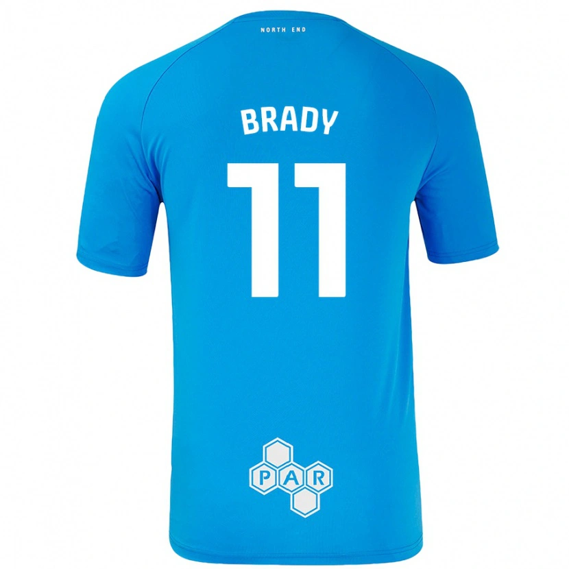 Danxen Mann Robbie Brady #11 Himmelblå Bortetrøye Drakt Trøye 2024/25 Skjorter T-Skjorte