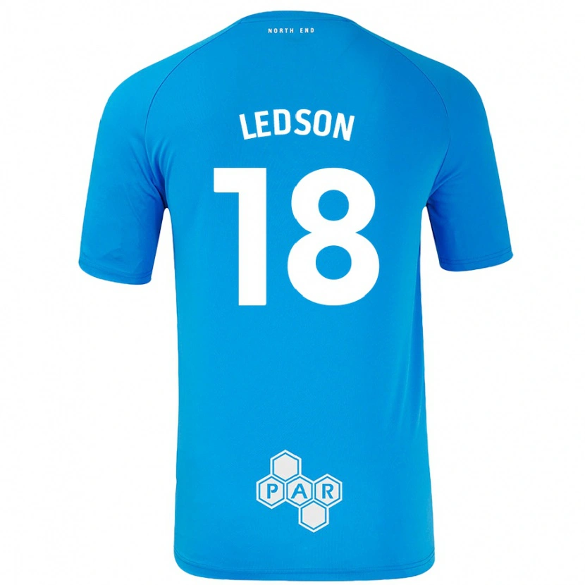 Danxen Mann Ryan Ledson #18 Himmelblå Bortetrøye Drakt Trøye 2024/25 Skjorter T-Skjorte