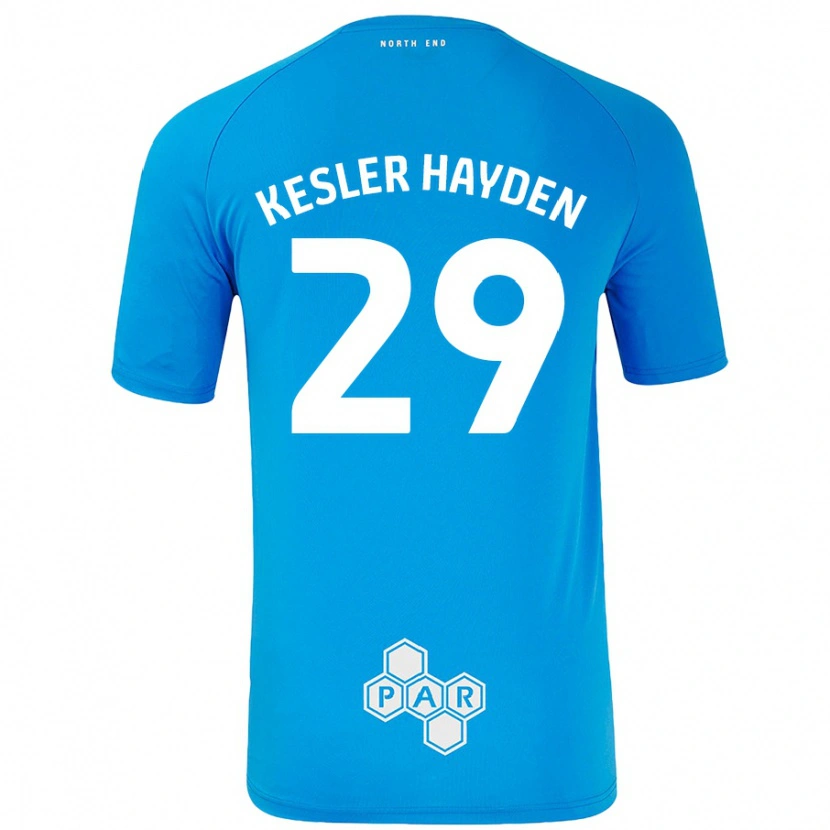 Danxen Mann Kaine Kesler-Hayden #29 Himmelblå Bortetrøye Drakt Trøye 2024/25 Skjorter T-Skjorte