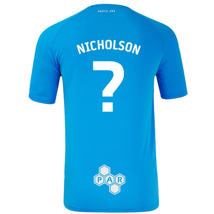 Danxen Mann Joseph Nicholson #0 Himmelblå Bortetrøye Drakt Trøye 2024/25 Skjorter T-Skjorte