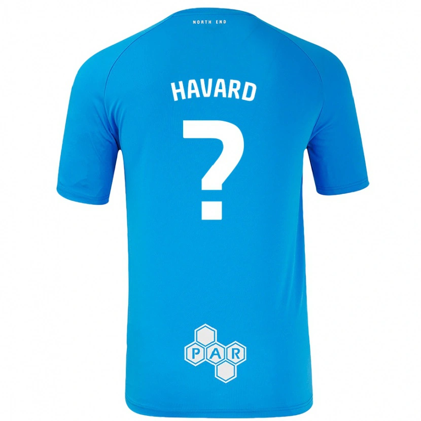 Danxen Mann Callum Havard #0 Himmelblå Bortetrøye Drakt Trøye 2024/25 Skjorter T-Skjorte