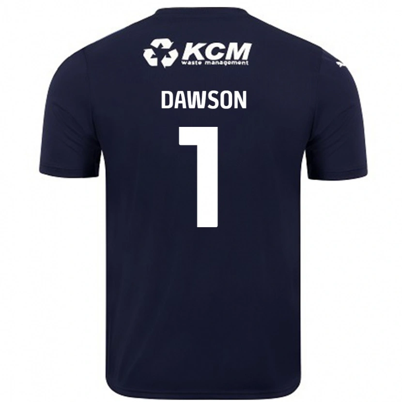 Danxen Mann Cameron Dawson #1 Marineblå Bortetrøye Drakt Trøye 2024/25 Skjorter T-Skjorte