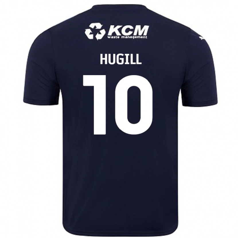 Danxen Mann Jordan Hugill #10 Marineblå Bortetrøye Drakt Trøye 2024/25 Skjorter T-Skjorte