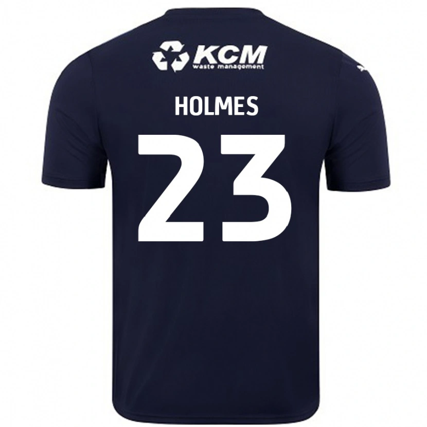 Danxen Mann Jack Holmes #23 Marineblå Bortetrøye Drakt Trøye 2024/25 Skjorter T-Skjorte