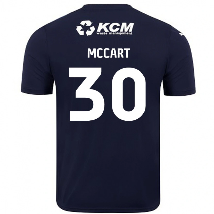 Danxen Mann Jamie Mccart #30 Marineblå Bortetrøye Drakt Trøye 2024/25 Skjorter T-Skjorte