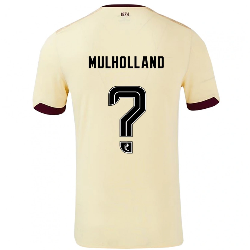 Danxen Mann James Mulholland #0 Krem Burgund Bortetrøye Drakt Trøye 2024/25 Skjorter T-Skjorte