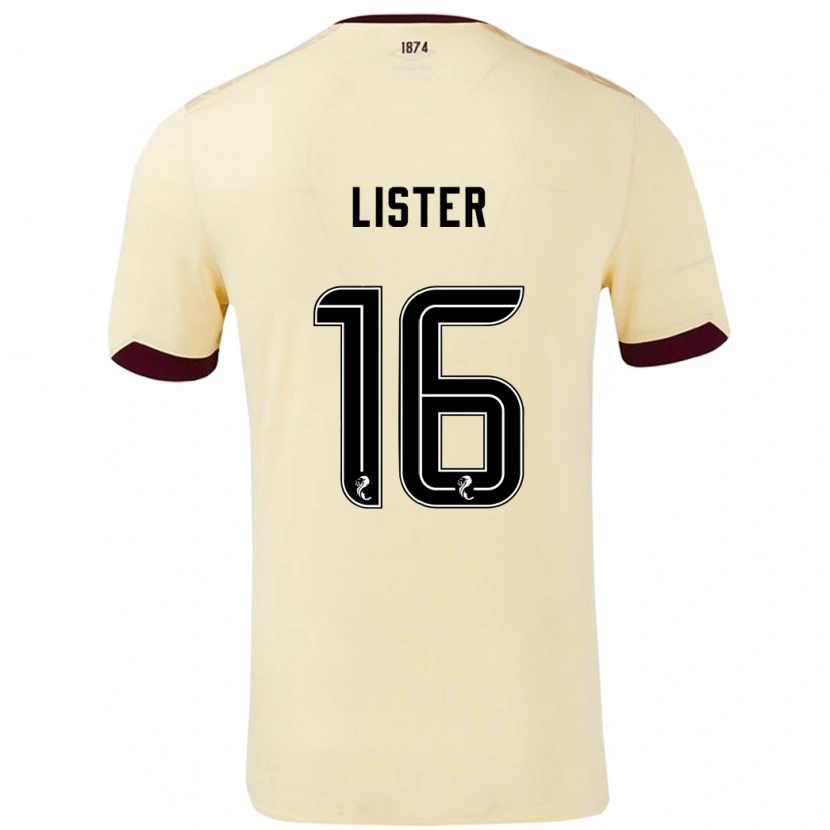 Danxen Mann Henry Lister #16 Krem Burgund Bortetrøye Drakt Trøye 2024/25 Skjorter T-Skjorte