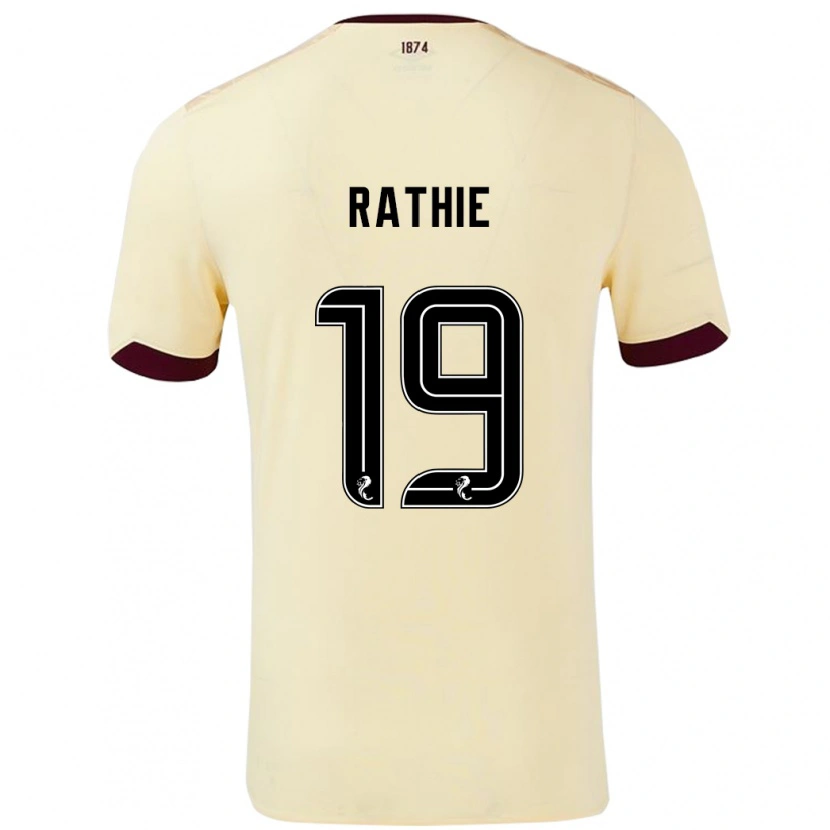 Danxen Mann Luke Rathie #19 Krem Burgund Bortetrøye Drakt Trøye 2024/25 Skjorter T-Skjorte
