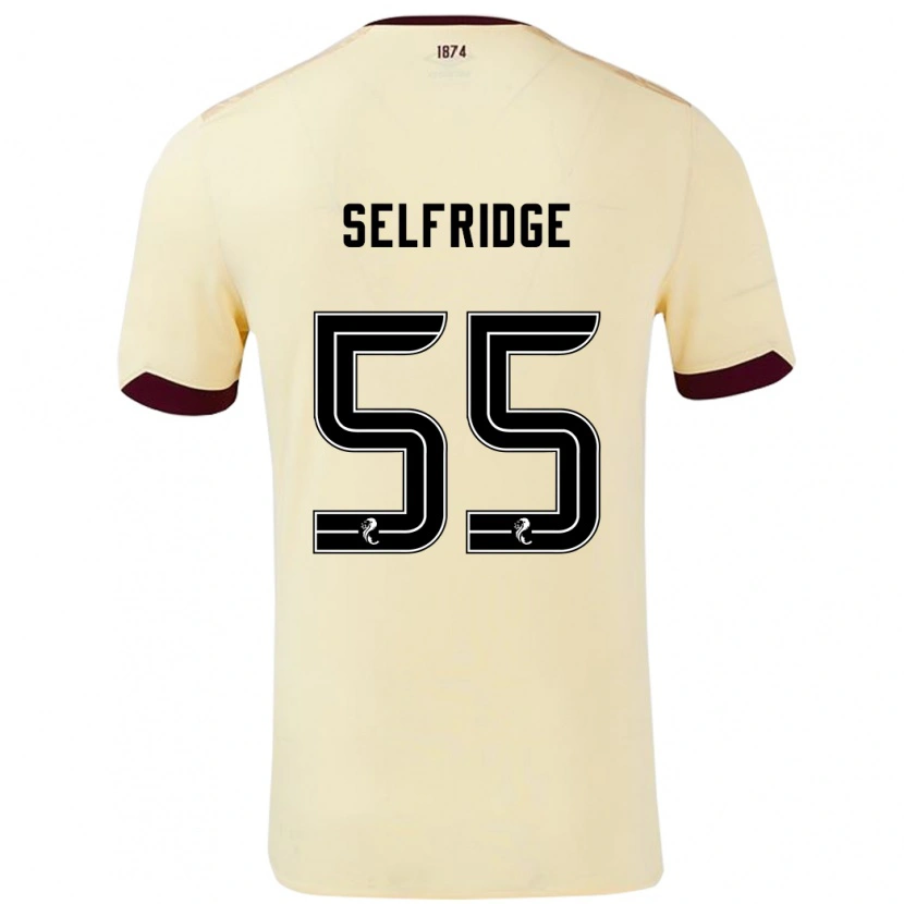 Danxen Mann Louis Selfridge #55 Krem Burgund Bortetrøye Drakt Trøye 2024/25 Skjorter T-Skjorte