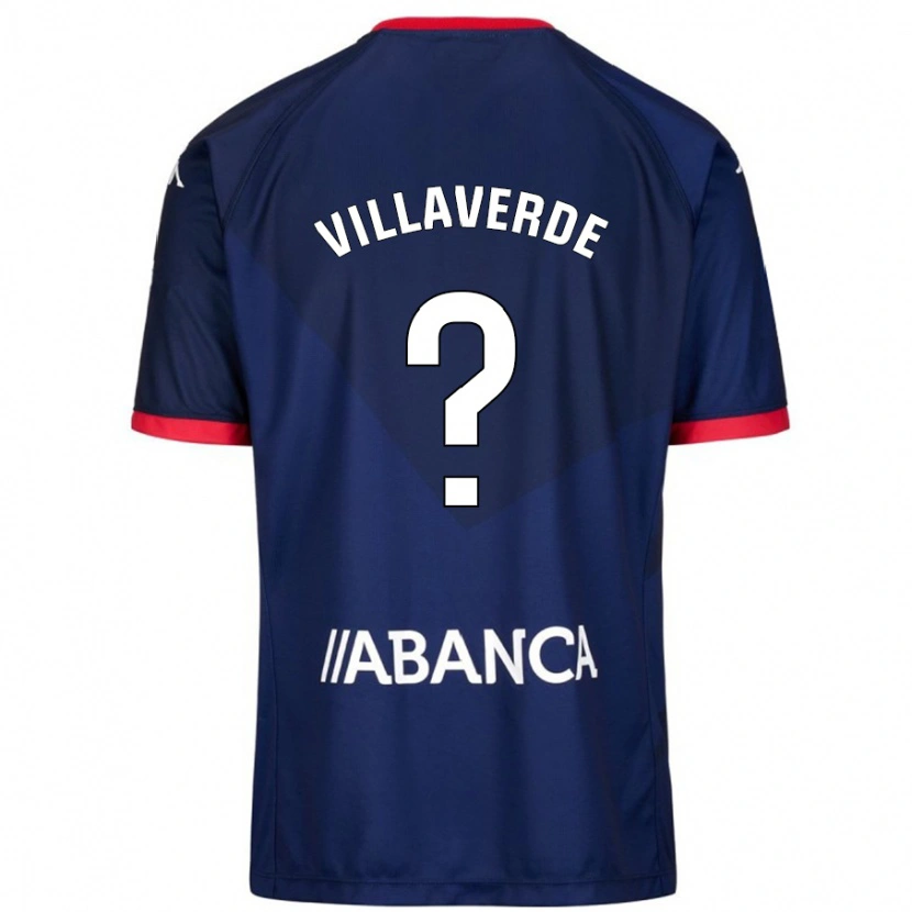 Danxen Mann Hugo Villaverde #0 Marineblå Bortetrøye Drakt Trøye 2024/25 Skjorter T-Skjorte