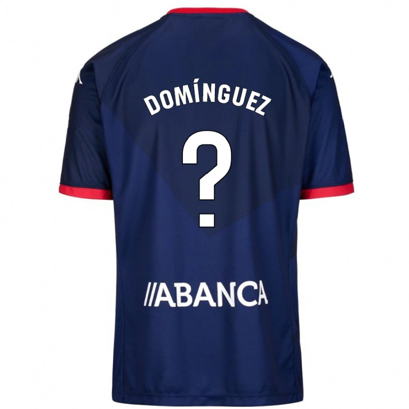 Danxen Mann David Domínguez #0 Marineblå Bortetrøye Drakt Trøye 2024/25 Skjorter T-Skjorte