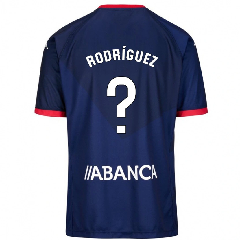 Danxen Mann Carlos Rodríguez #0 Marineblå Bortetrøye Drakt Trøye 2024/25 Skjorter T-Skjorte