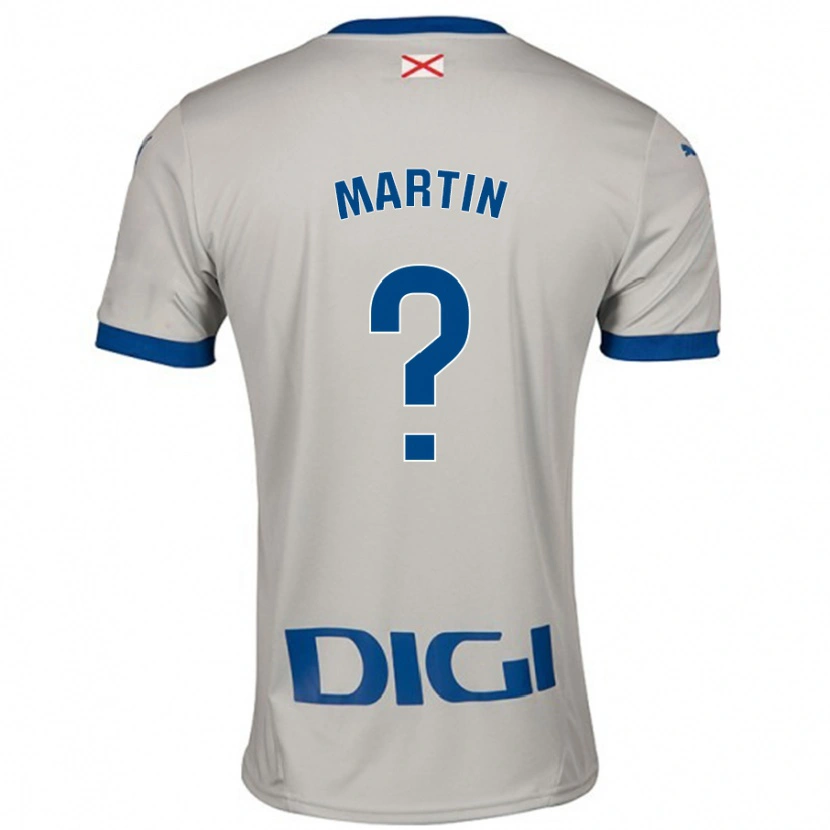 Danxen Mann Carlos Martín #0 Lys Grå Bortetrøye Drakt Trøye 2024/25 Skjorter T-Skjorte