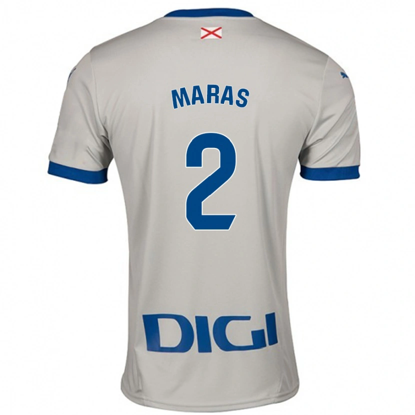 Danxen Mann Nikola Maras #2 Lys Grå Bortetrøye Drakt Trøye 2024/25 Skjorter T-Skjorte