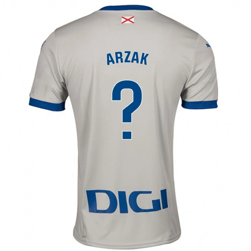 Danxen Mann Andoni Arzak #0 Lys Grå Bortetrøye Drakt Trøye 2024/25 Skjorter T-Skjorte