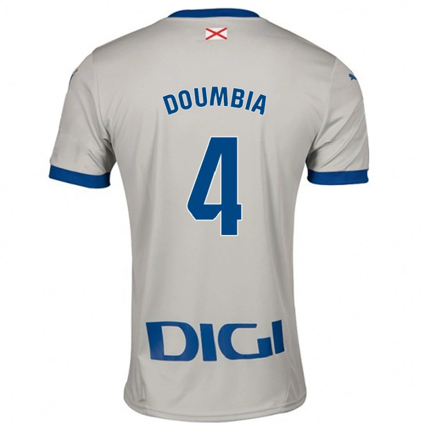 Danxen Mann Daouda Doumbia #4 Lys Grå Bortetrøye Drakt Trøye 2024/25 Skjorter T-Skjorte