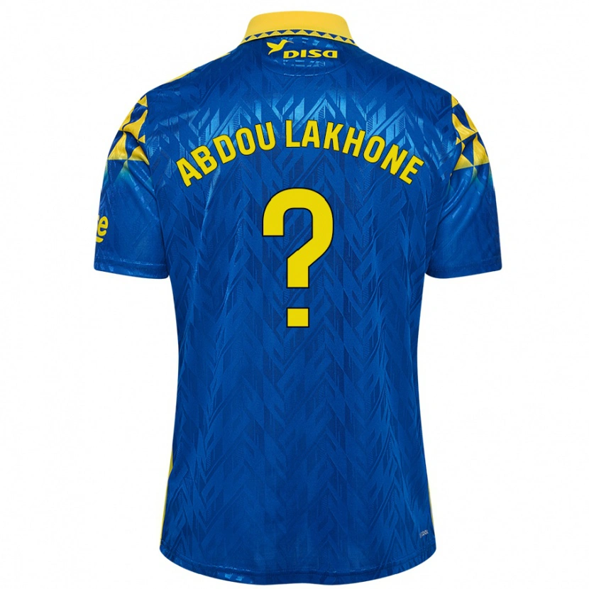 Danxen Mann Pape Abdou Lakhone #0 Blå Gul Bortetrøye Drakt Trøye 2024/25 Skjorter T-Skjorte