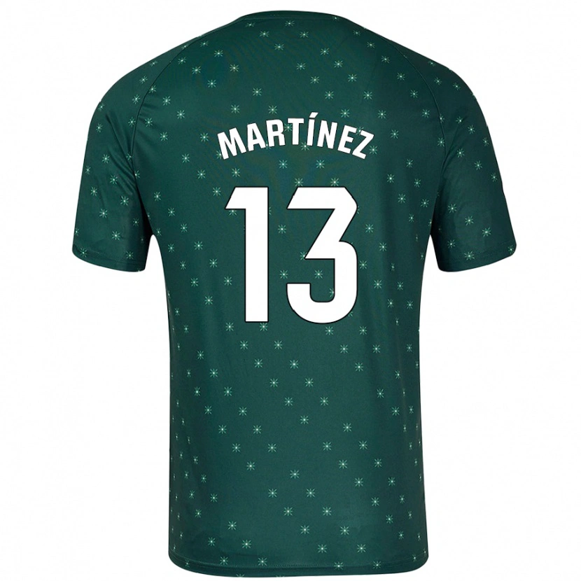 Danxen Mann Fernando Martínez #13 Mørkegrønn Bortetrøye Drakt Trøye 2024/25 Skjorter T-Skjorte