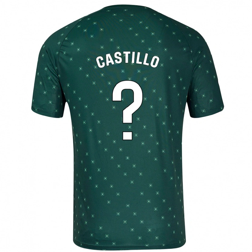 Danxen Mann Pablo Castillo #0 Mørkegrønn Bortetrøye Drakt Trøye 2024/25 Skjorter T-Skjorte