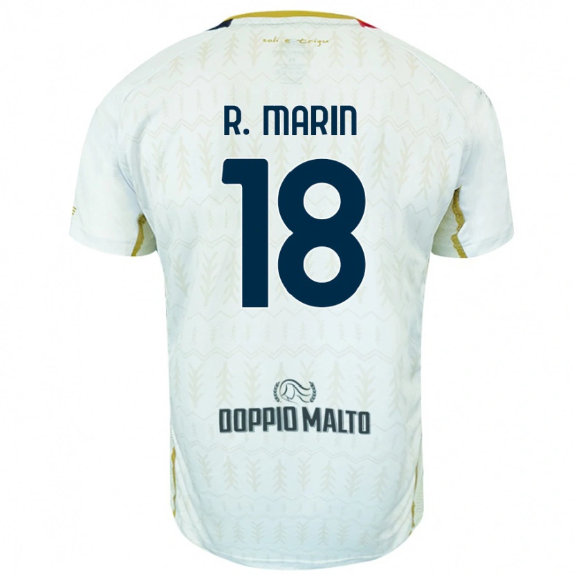 Danxen Mann Răzvan Marin #18 Hvit Bortetrøye Drakt Trøye 2024/25 Skjorter T-Skjorte