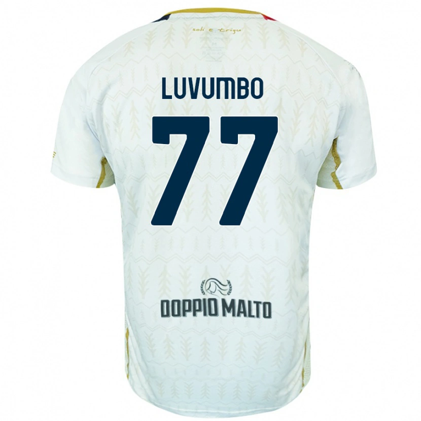 Danxen Mann Zito Luvumbo #77 Hvit Bortetrøye Drakt Trøye 2024/25 Skjorter T-Skjorte