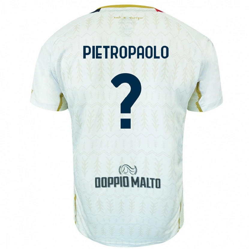 Danxen Mann Mario Pietropaolo #0 Hvit Bortetrøye Drakt Trøye 2024/25 Skjorter T-Skjorte