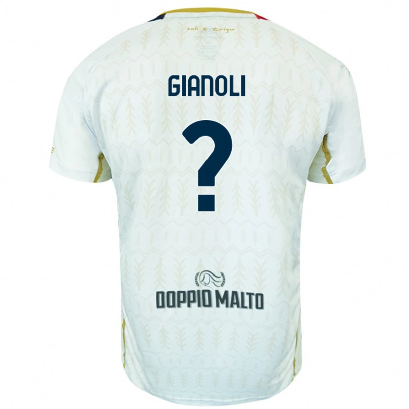 Danxen Mann Marco Gianoli #0 Hvit Bortetrøye Drakt Trøye 2024/25 Skjorter T-Skjorte