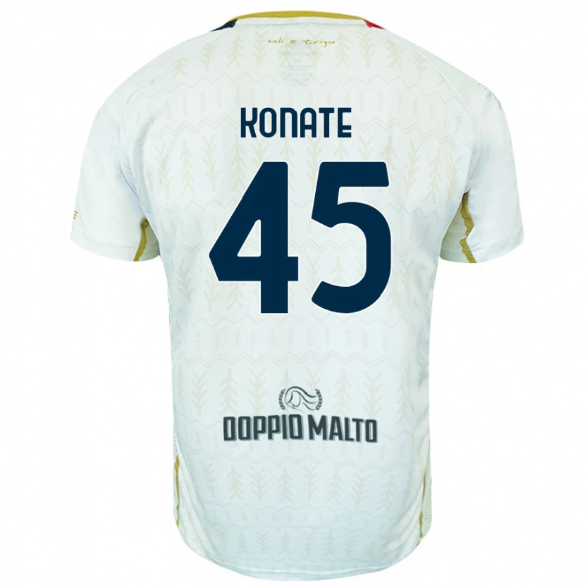 Danxen Mann Ismael Konate #45 Hvit Bortetrøye Drakt Trøye 2024/25 Skjorter T-Skjorte