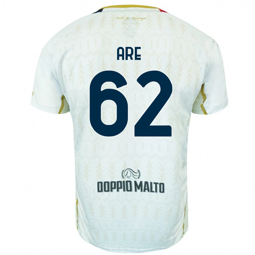 Danxen Mann Emmanuele Are #62 Hvit Bortetrøye Drakt Trøye 2024/25 Skjorter T-Skjorte