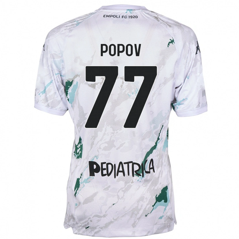 Danxen Mann Bogdan Popov #77 Grå Bortetrøye Drakt Trøye 2024/25 Skjorter T-Skjorte