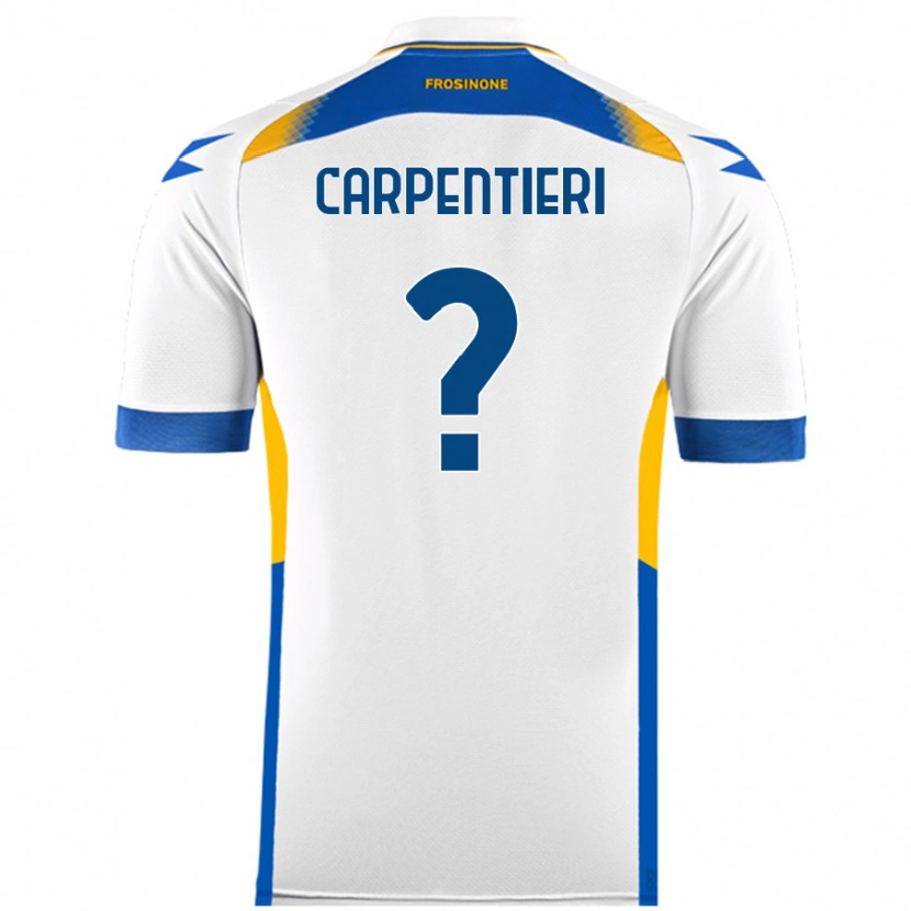 Danxen Mann Christian Carpentieri #0 Hvit Bortetrøye Drakt Trøye 2024/25 Skjorter T-Skjorte