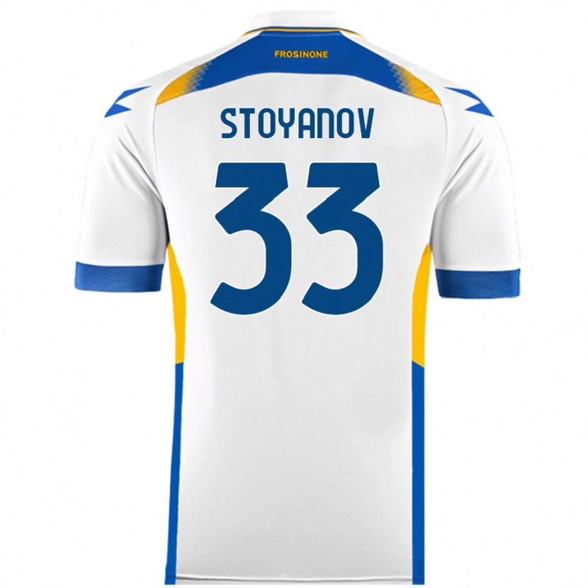 Danxen Mann Steliyan Stoyanov #33 Hvit Bortetrøye Drakt Trøye 2024/25 Skjorter T-Skjorte