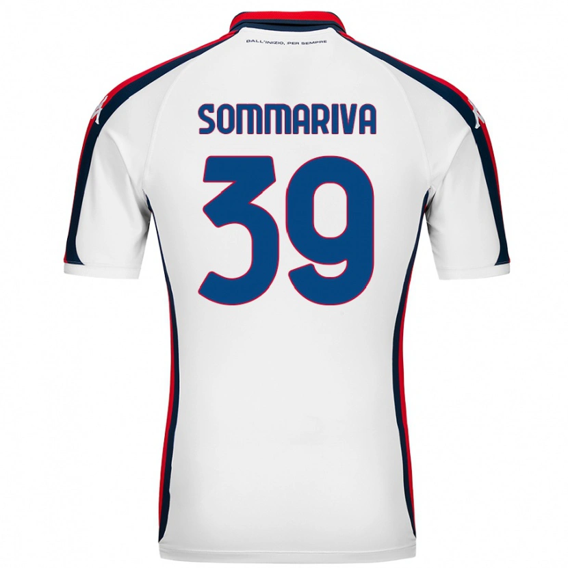 Danxen Mann Daniele Sommariva #39 Hvit Bortetrøye Drakt Trøye 2024/25 Skjorter T-Skjorte
