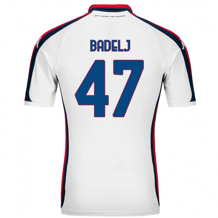 Danxen Mann Milan Badelj #47 Hvit Bortetrøye Drakt Trøye 2024/25 Skjorter T-Skjorte