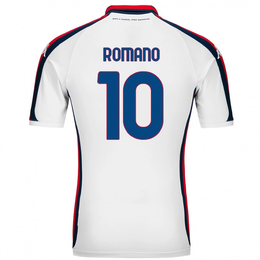 Danxen Mann Marco Romano #10 Hvit Bortetrøye Drakt Trøye 2024/25 Skjorter T-Skjorte